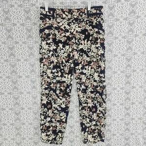 Anthropologie Cartonnier Floral printed Women's Chiffon Pants 6